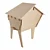 Modern Eco-Friendly Plywood Beehive 3D model small image 1