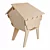 Modern Eco-Friendly Plywood Beehive 3D model small image 2
