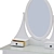 Modern White Dressing Table Set 3D model small image 6