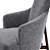 Elegant Copine Bergere Chair 3D model small image 4