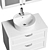 Stylish GODMORGON Cupboard & Mirror: Organize and Reflect 3D model small image 3