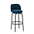 Sleek Merwyn Stool: Modern Design, Millimeter Precision 3D model small image 1