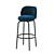 Sleek Merwyn Stool: Modern Design, Millimeter Precision 3D model small image 2