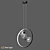 Jonah Black 3-Light Industrial Chandelier 3D model small image 1