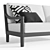 Restoration Hardware Miramar Aluminum Sofa 84 3D model small image 3