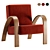 Cozy Chic: GRANDMA LIGHT Armchair 3D model small image 1