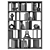 Moscova Bookcase: Sleek Walnut Design 3D model small image 3