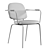 Sleek Gray Dining Chair: LaRedoute Brooklyn 3D model small image 4