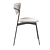 West Elm Petal Upholstered Dining Chair 3D model small image 3