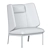 Comfortable arflex Hug armchair 3D model small image 3