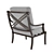 Aristo Aluminum Armchair 3D model small image 2