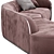 Pierre Sectional Sofa: Elegant and Glamour 3D model small image 6