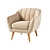 Elegant Doria Armchair: Perfect for Any Sofa 3D model small image 1