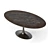 Elegant Oval Table Set 3D model small image 6