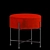 Halmar Niva Pouf: Stylish and Compact 3D model small image 4
