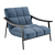 Elegant Minotti FYNN Armchair 3D model small image 1