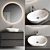 D-Neo Wall-Mounted Vanity Set 3D model small image 1