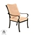 Elegant Azhur Dining Armchair 3D model small image 1