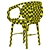 Sleek 3D Contour Armchair 3D model small image 5