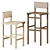 Elegante Bar Chair: Rohsska 3D model small image 1