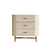 Elegant Mango Wood 3 Drawer Chest with Marble Top 3D model small image 11