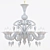 Elegant Murano Glass Chandelier 3D model small image 2