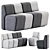 Modular Flex Seating by Bobby 3D model small image 1