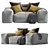 Saba N_5 Pixel: Versatile 2013 3D Sofa 3D model small image 3