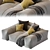 Saba N_5 Pixel: Versatile 2013 3D Sofa 3D model small image 6