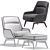BELT Armchair by Minotti: Elegant Comfort for Your Home 3D model small image 7