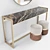 Modern Marble Console Table: Laskasas ANTHONY 3D model small image 3