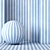6-Color 4k Seamless Stripe Wallpaper Collection 3D model small image 4
