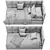 Cozy Corner Bed: Comfy & Compact Design 3D model small image 1