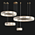 Modern LED Duplex Chandelier 3D model small image 1