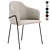 Modern Carver Dining Chair 3D model small image 1