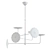 Calvino Chandelier: Modern Elegance Illuminated 3D model small image 4