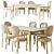 Cleopatra Folding Table: Elegant & Versatile 3D model small image 1