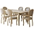 Cleopatra Folding Table: Elegant & Versatile 3D model small image 2