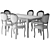 Cleopatra Folding Table: Elegant & Versatile 3D model small image 4