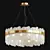 Elegant Glass Chandelier: Illuminate with Sophistication! 3D model small image 1