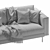 Classic Design Sofa by Calligaris: Rod 3D model small image 6