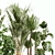 Green Oasis Indoor Plant Set 3D model small image 4