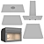 Fisher&Paykel Kitchen Set: Cooktop, Hood, Oven 3D model small image 5