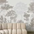 Elegant Estamped Tree Wallpaper - Customizable Décor 3D model small image 5