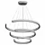 Geometric LED Pendant Light 3D model small image 2