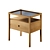 Sleek Oak Spindle Bedside Table 3D model small image 2