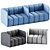 Modular Partition Sofa: Bob by BlaStation 3D model small image 1