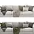 Lazy Luxe Lounge Sofa 3D model small image 2