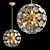 Elegant Moira Ball Pendant Light 3D model small image 2