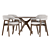 Sleek Dining Set: Savis Chair & Conan Round Table 3D model small image 2